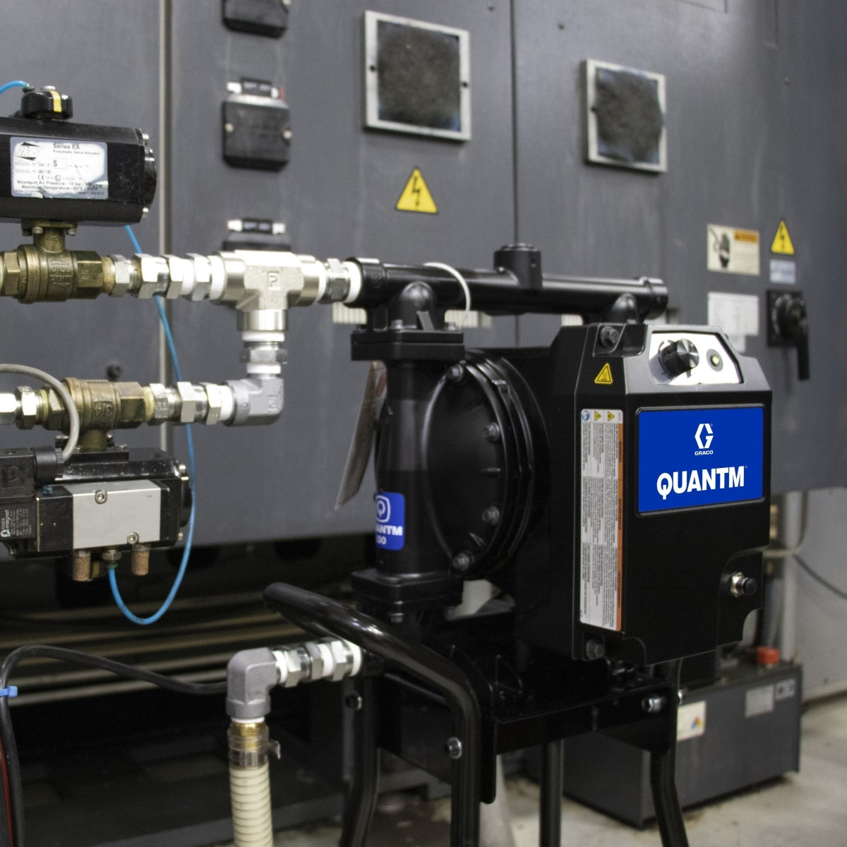 graco quantm Diaphragm Pumps used for fluid handling